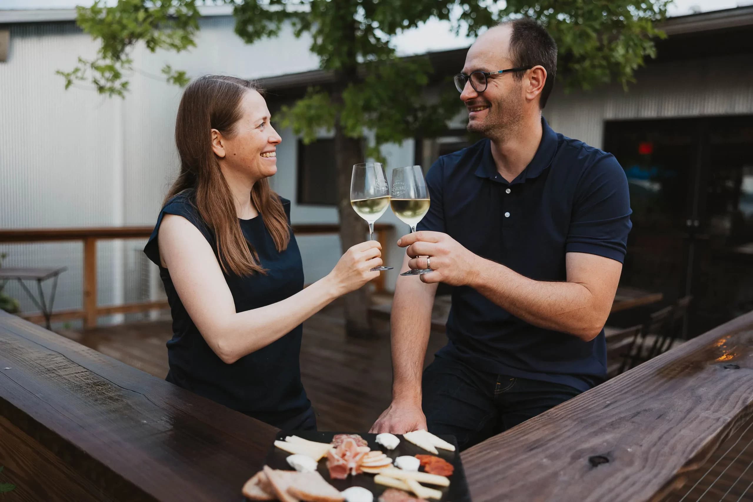 Members raising a glass